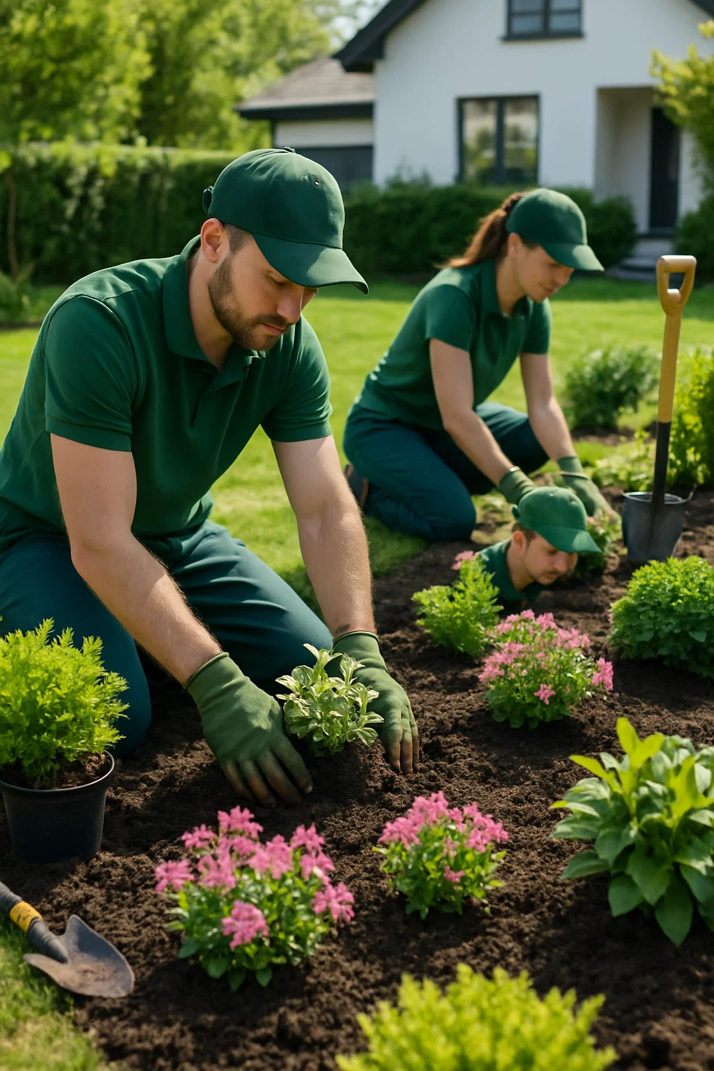 Final Touch Landscaping Team at Work